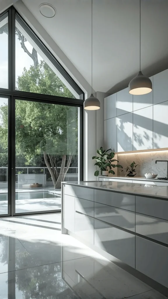 Large Windows & Smart Lighting – Sun-Filled Vertical Scene image