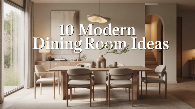 10 Modern Dining Room Ideas