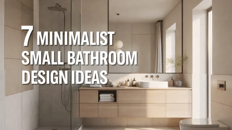 7 MINIMALIST SMALL BATHROOM DESIGN IDEAS