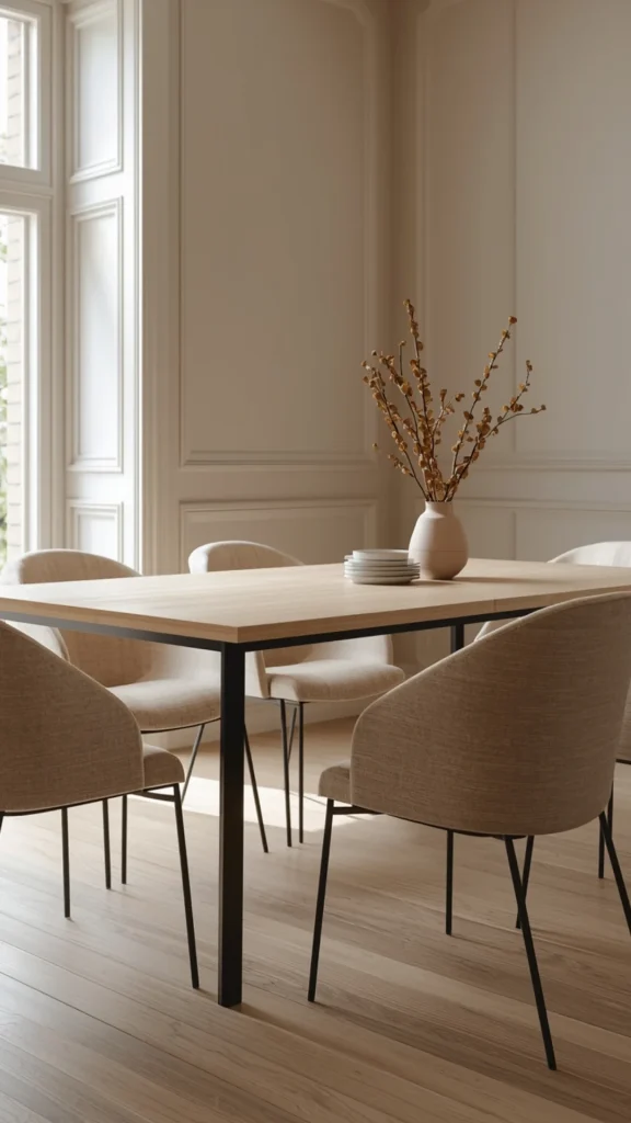 Comfortable Yet Minimal Dining Chairs image