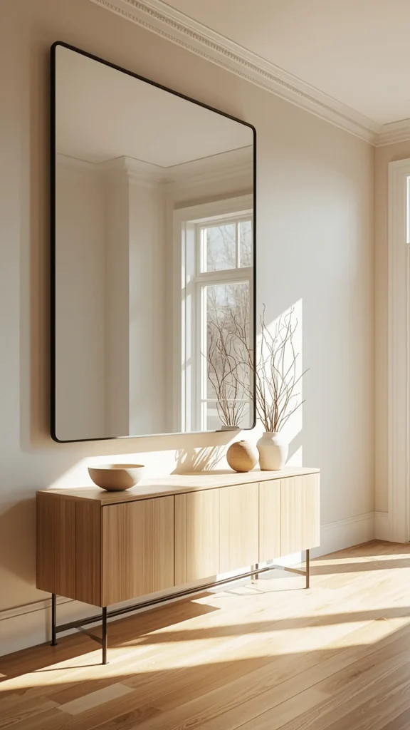 Install a Large Mirror for Depth and Light