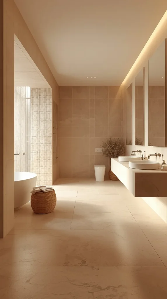 Neutral Color Palette spa bathroom image