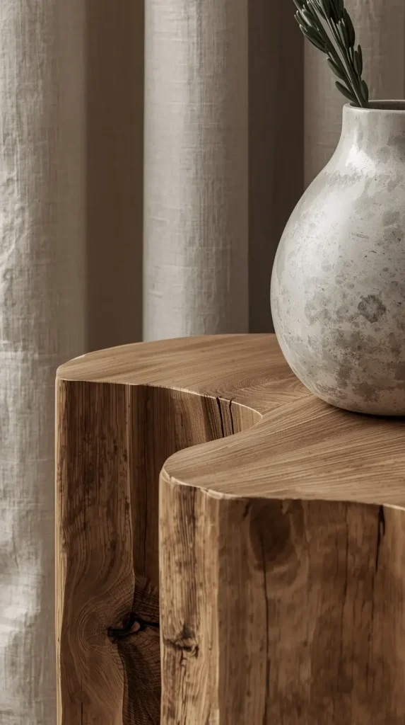 Beautiful natural wood and stone textures image