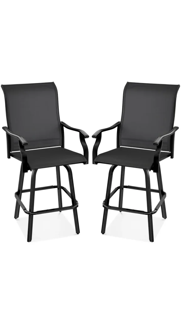 Modern swivel bar stools for kitchen island seating